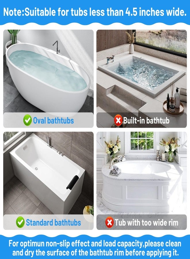Dormercy Saddle Shape Bath Toy Organizer, 2 Compartments Wide Opening Bathtub Toy Holder for Tub, Bath Toy Storage Organizer for Tub, Easy Access for Children, Mesh Shower Toy Holder - Image 5